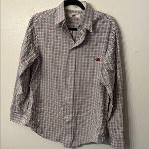 Mens The Razorback Collection‎ plaid shirt